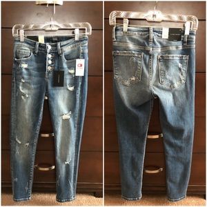 Flying Monkey Mid-Rise Ankle Skinny Jeans 25